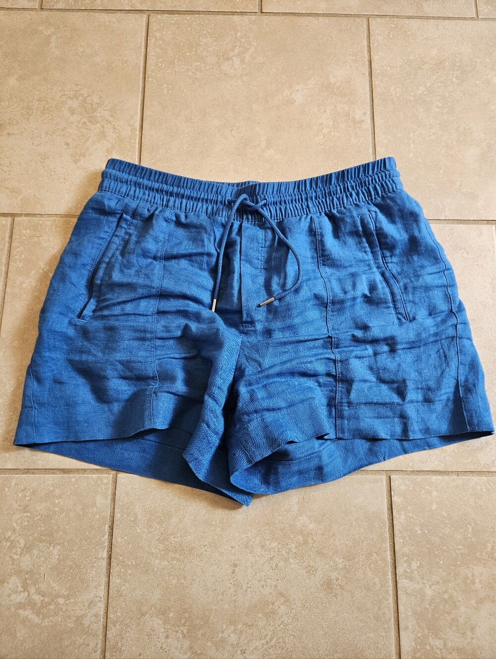 Athleta Retreat Linen Shorts Medium